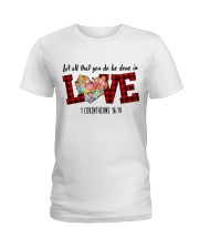 Knitting Let all that you do Ladies T-Shirt tile