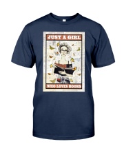 Book Just a girl who loves book Classic T-Shirt tile