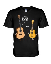 Guitar V-Neck T-Shirt tile