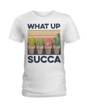 Gardening What up succa Ladies T-Shirt tile