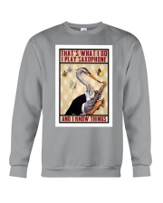 Play Saxophone and Know things Crewneck Sweatshirt tile