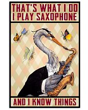 Play Saxophone and Know things 24x36 Poster front