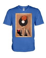 Vinyl Records Enough V-Neck T-Shirt tile