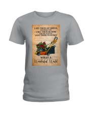 Gardening I see trees of green Ladies T-Shirt tile