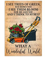 Gardening I see trees of green Vertical Poster tile