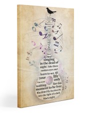 Guitar Blackbird singing in the dead of night Gallery Wrapped Canvas Prints tile