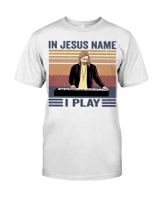 Piano In Jesus name I play Classic T-Shirt tile