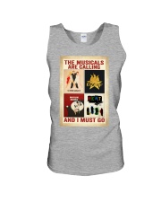 Music The musicals is calling and I must go Unisex Tank tile