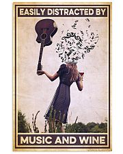 Guitar Easily distracted by music 24x36 Poster front