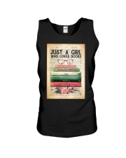Book Just a girl who loves books Unisex Tank tile