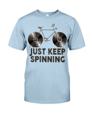 Vinyl Record Keep spinning Classic T-Shirt tile