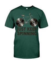 Vinyl Record Keep spinning Premium Fit Mens Tee tile