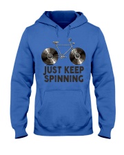 Vinyl Record Keep spinning Hooded Sweatshirt tile