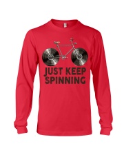 Vinyl Record Keep spinning Long Sleeve Tee tile
