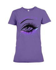 Makeup Talk lashes to me Premium Fit Ladies Tee tile