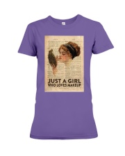A Girl Loves Makeup Premium Fit Ladies Tee tile