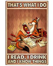 Book Read Drink Know things 24x36 Poster front