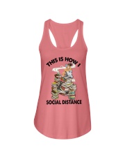 Book Social distance Ladies Flowy Tank tile