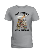 Book Social distance Ladies T-Shirt tile