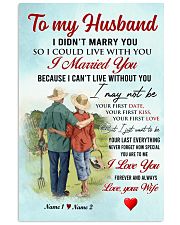 Gardening To my husband 24x36 Poster front