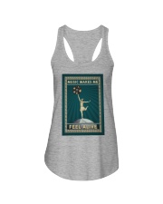 Vinyl Records Feel Alive Ladies Flowy Tank tile