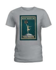 Vinyl Records Feel Alive Ladies T-Shirt tile