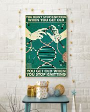 Knitting You don't stop knitting when you get old 24x36 Poster lifestyle-holiday-poster-3