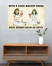 Makeup With a good makeup brush 36x24 Poster poster-landscape-36x24-lifestyle-21