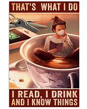 Book That's what I do I read I drink Vertical Poster tile