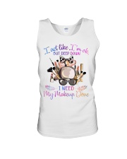 Makeup I need my makeup done Unisex Tank tile
