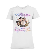 Makeup I need my makeup done Premium Fit Ladies Tee tile