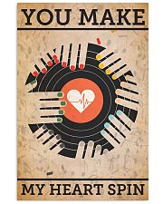 Vinyl Records You make my heart spin 24x36 Poster front
