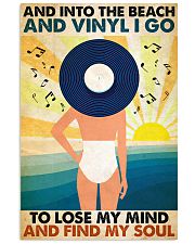 Vinyl And into the beach I go 24x36 Poster front