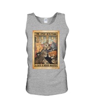 Time spent with piano and cats is never wasted Unisex Tank tile