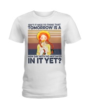 Book isn't it nice to think that Ladies T-Shirt tile