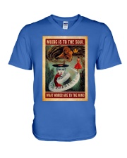 Vinyl Music is to the soul V-Neck T-Shirt tile