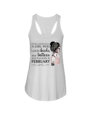 Book039 Books Tattoos Born in February Ladies Flowy Tank tile