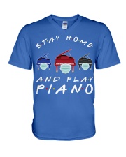 Piano V-Neck T-Shirt tile
