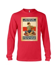 Knitting and cats Long Sleeve Tee tile