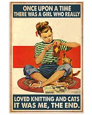 Knitting and cats Vertical Poster tile