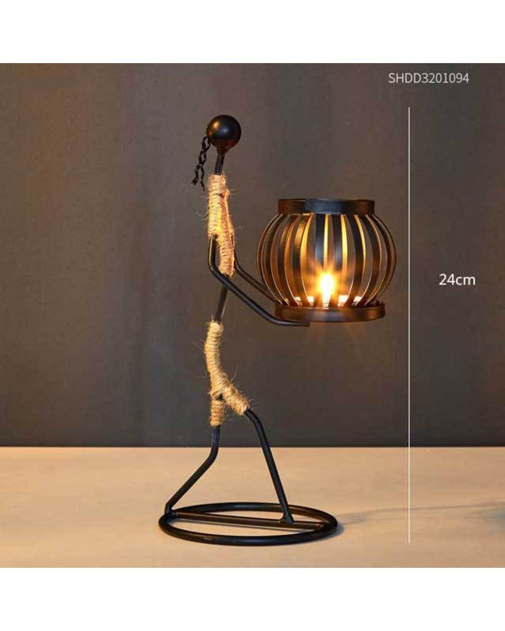 Metal candle holder home décor accessories template
