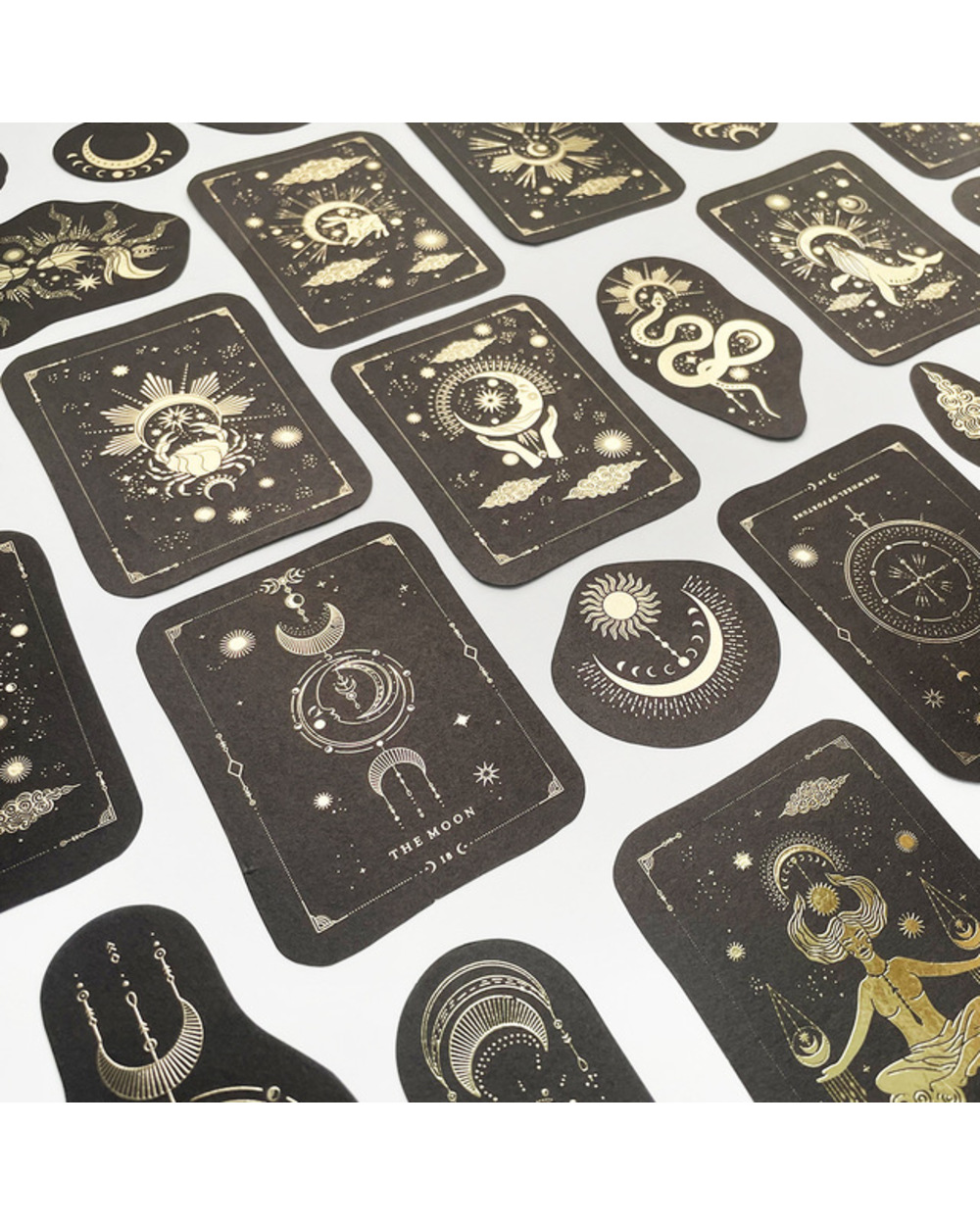 40pcs Constellation girl Decorative gold Stickers Scrapbooking Label Diary Stationery Album Retro stars Journal Planner template
