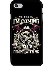 Hell's Coming With Me - Front side Phone Case thumbnail