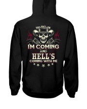 Hell's coming with me - Back side Hooded Sweatshirt thumbnail
