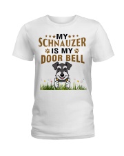My Schnauzer Is My Door Bell Ladies T-Shirt thumbnail