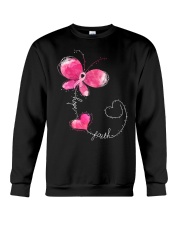 Hope faith breast cancer awareness Crewneck Sweatshirt tile