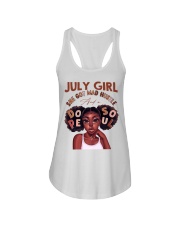 July girl she got mad hustle and a dope soul Ladies Flowy Tank tile