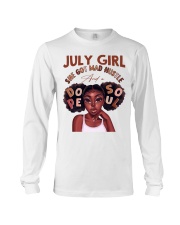 July girl she got mad hustle and a dope soul Long Sleeve Tee tile