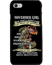 November Girl I'm Not A Princess Phone Case tile