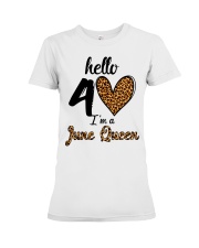 June Queen hello 40 Premium Fit Ladies Tee tile